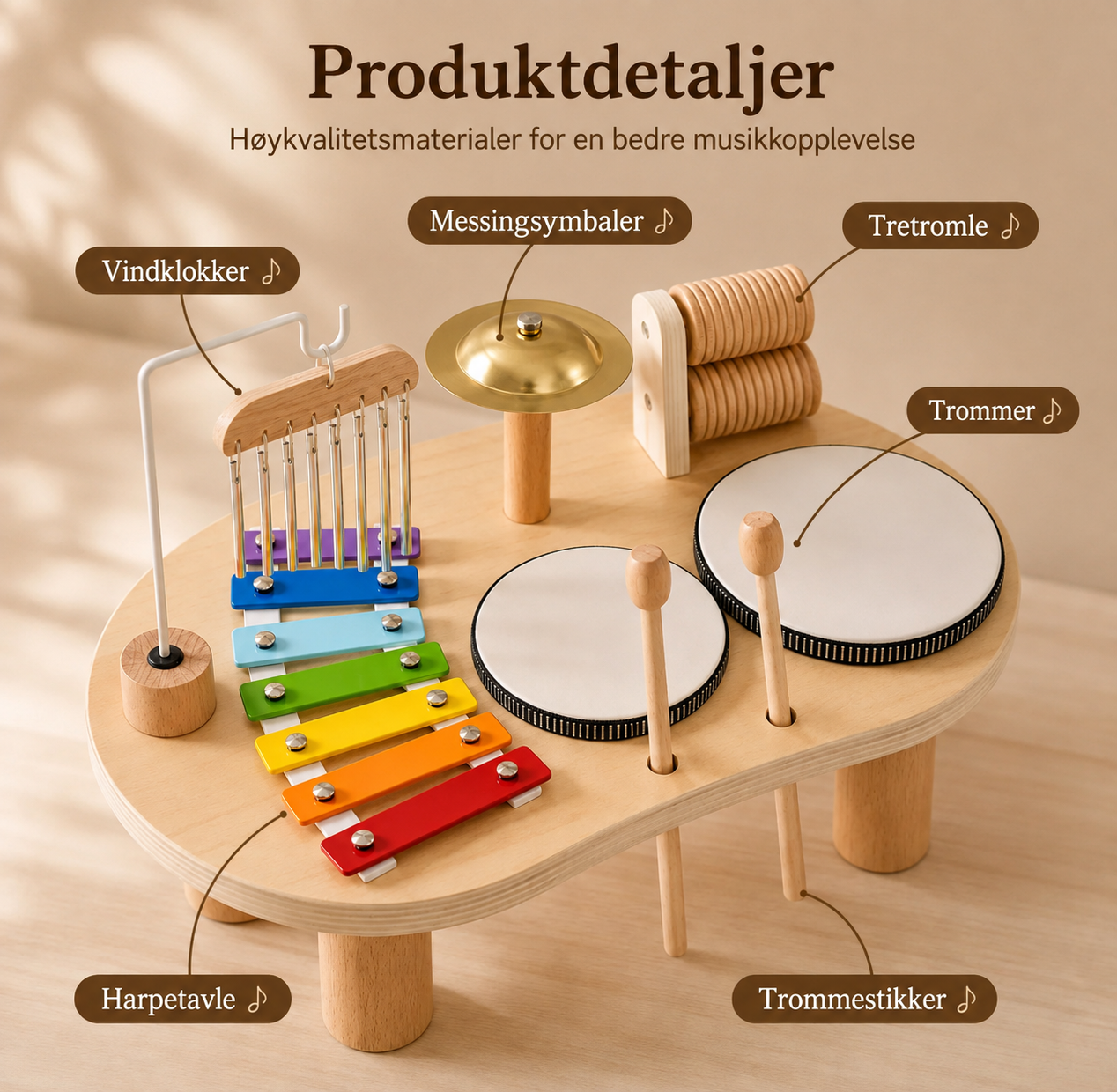 MusikkGlede™ – Mitt første instrumentsett (Årets gave)