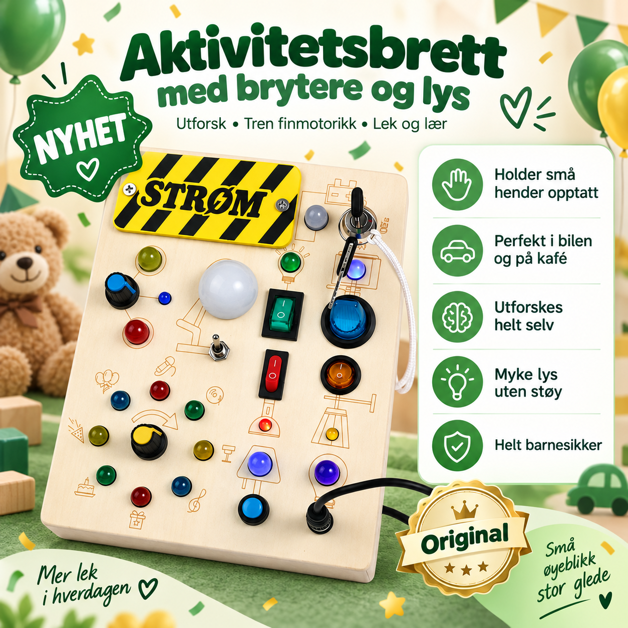 Geni™ – Superaktivitetsbrett  for små oppdagere