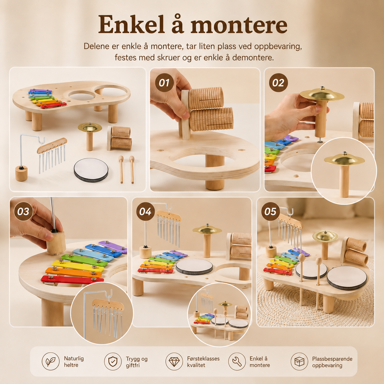 MusikkGlede™ – Mitt første instrumentsett (Årets gave)