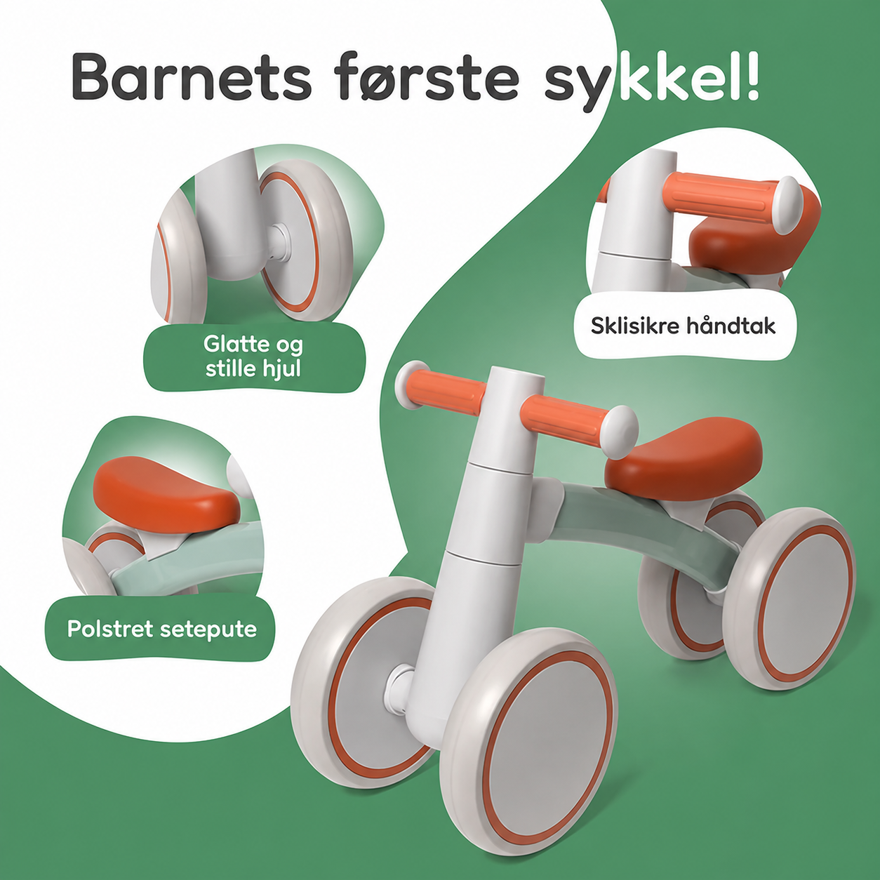 FørsteSykkel™ – Balansesykkel for Små Barn