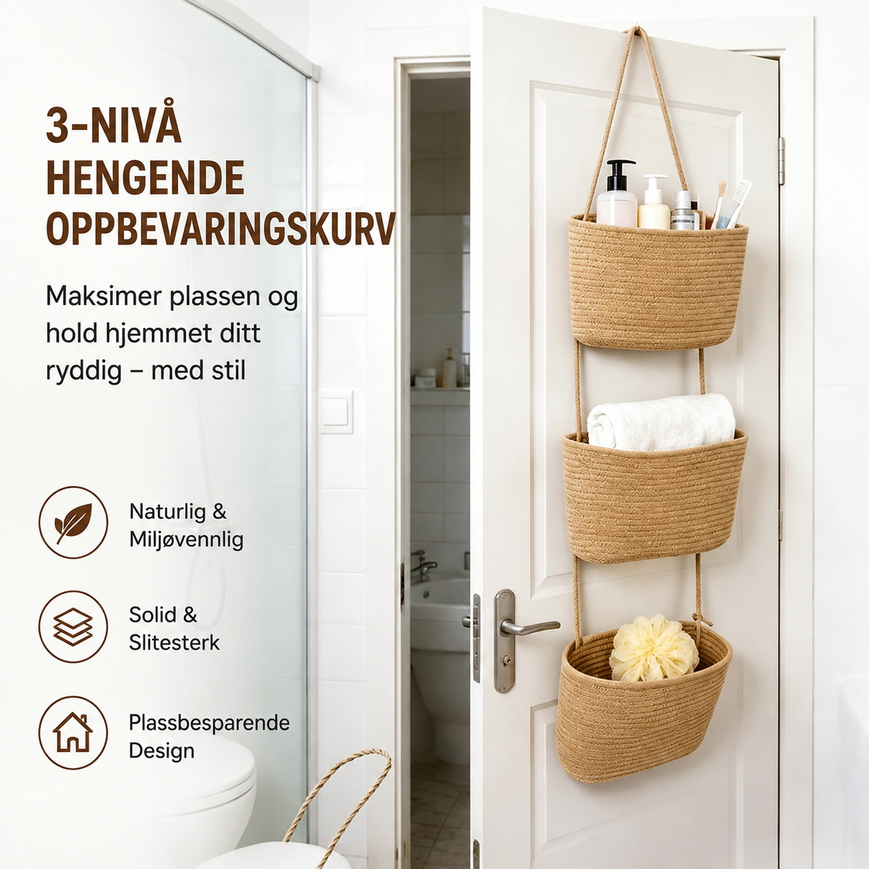 Korga™ Hengende Oppbevaringskurv