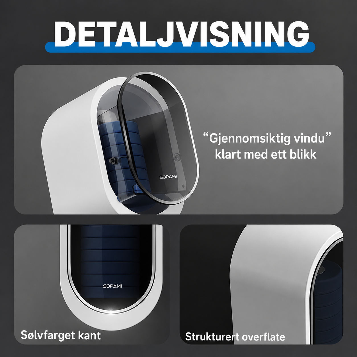 360° Toalettbørste med 36 rengjøringsputer 