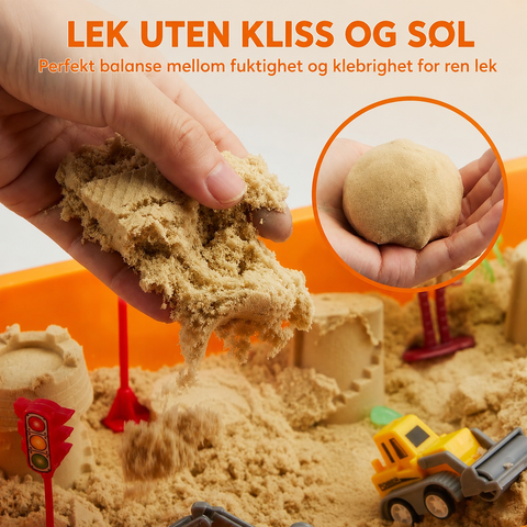 ByggeMoro™ – Sensorisk byggesand for barn