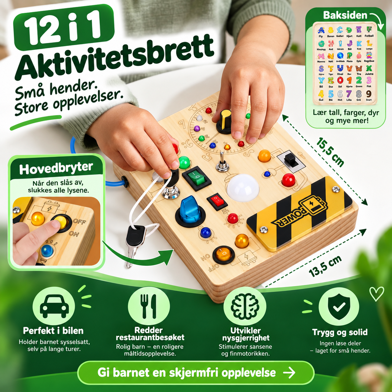 Geni™ – Superaktivitetsbrett  for små oppdagere